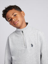 Boys Double Horsemen _ Zip Mid Grey Marl