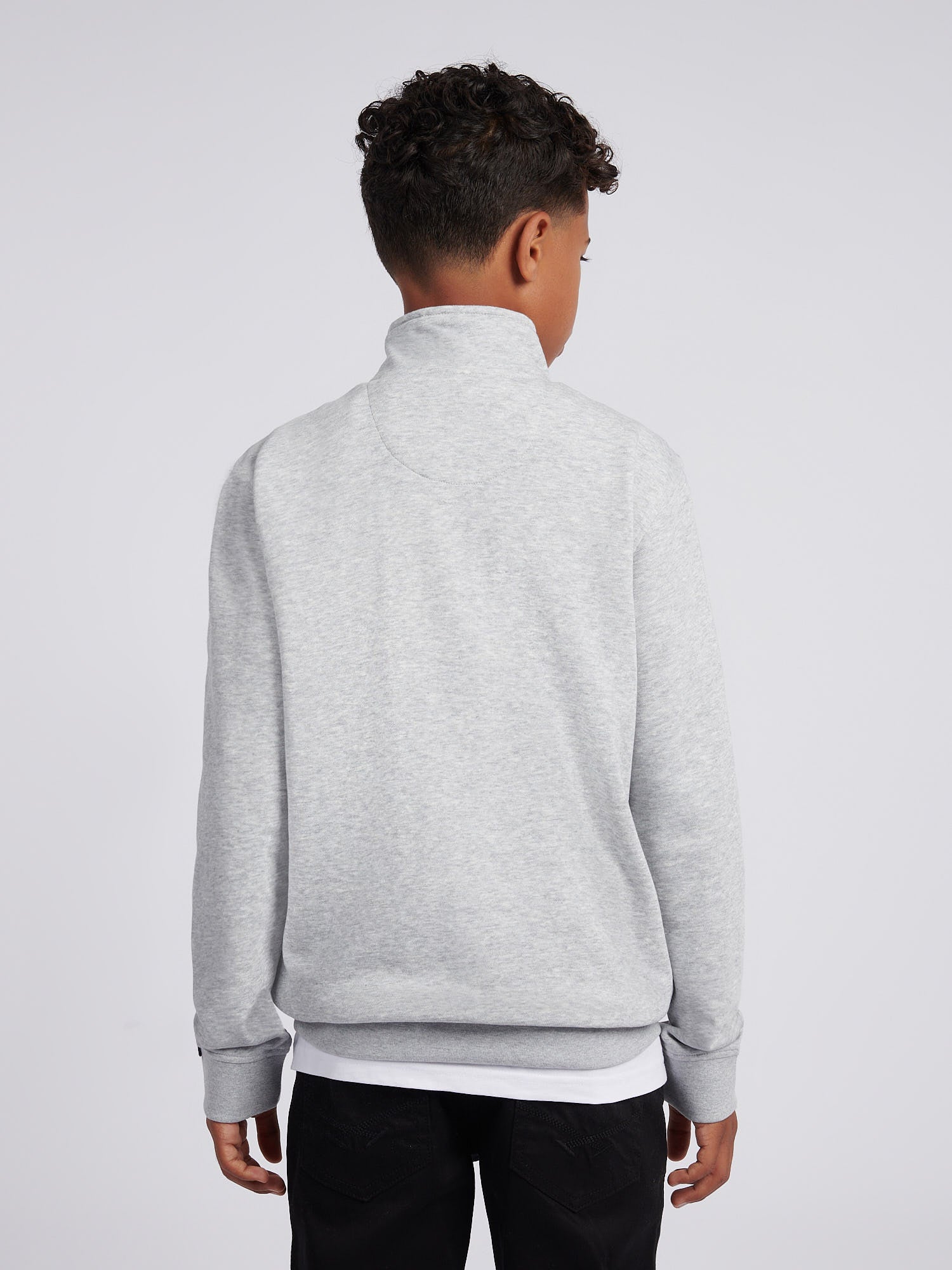 Boys Double Horsemen _ Zip Mid Grey Marl