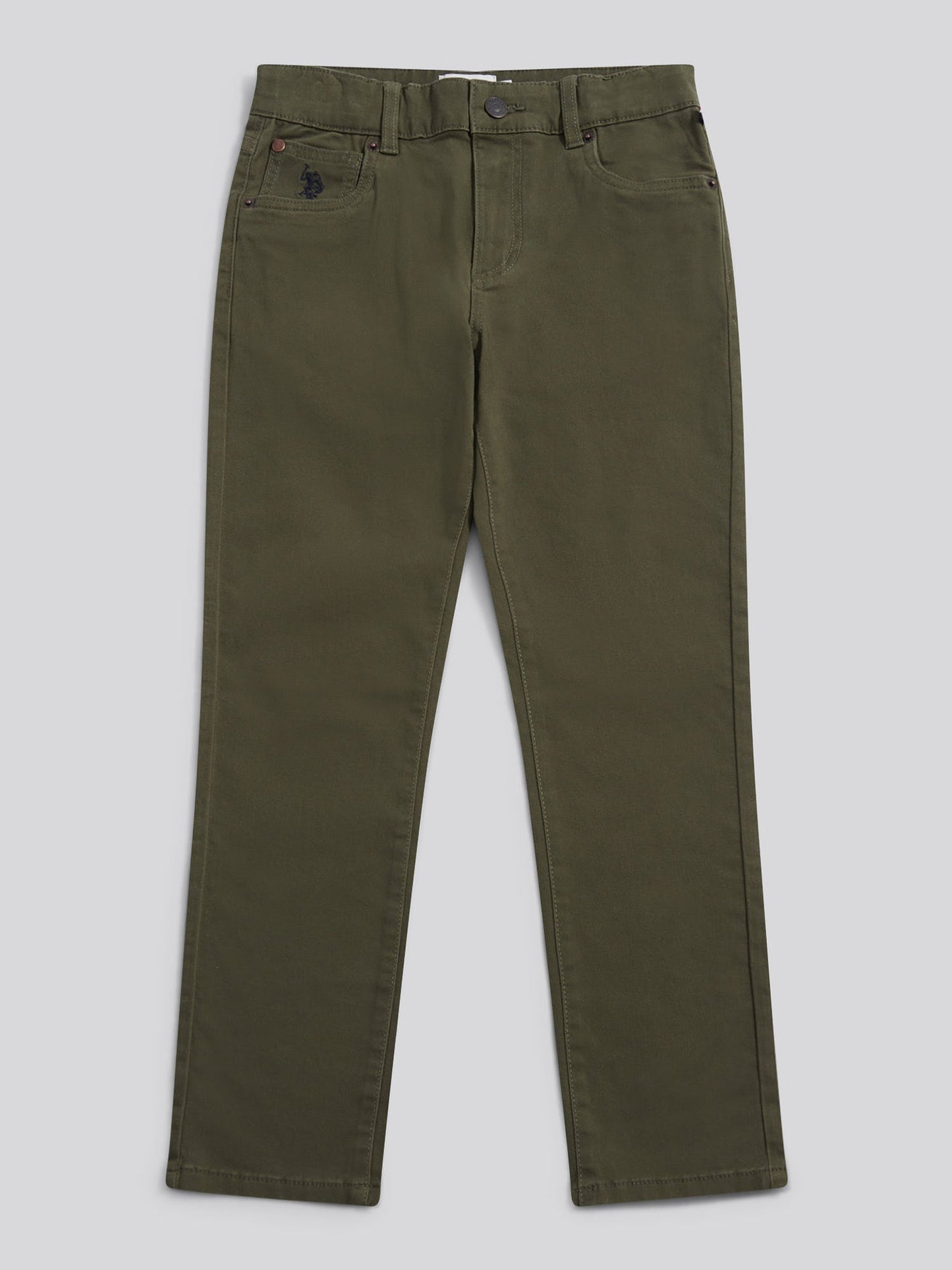 Boys Core 5 Pocket Trouser in Forest Night