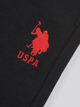 Boys Player 3 Jogger in Black / Haute Red DHM