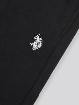 Boys Double Horsemen Jogger in Black Bright White DHM