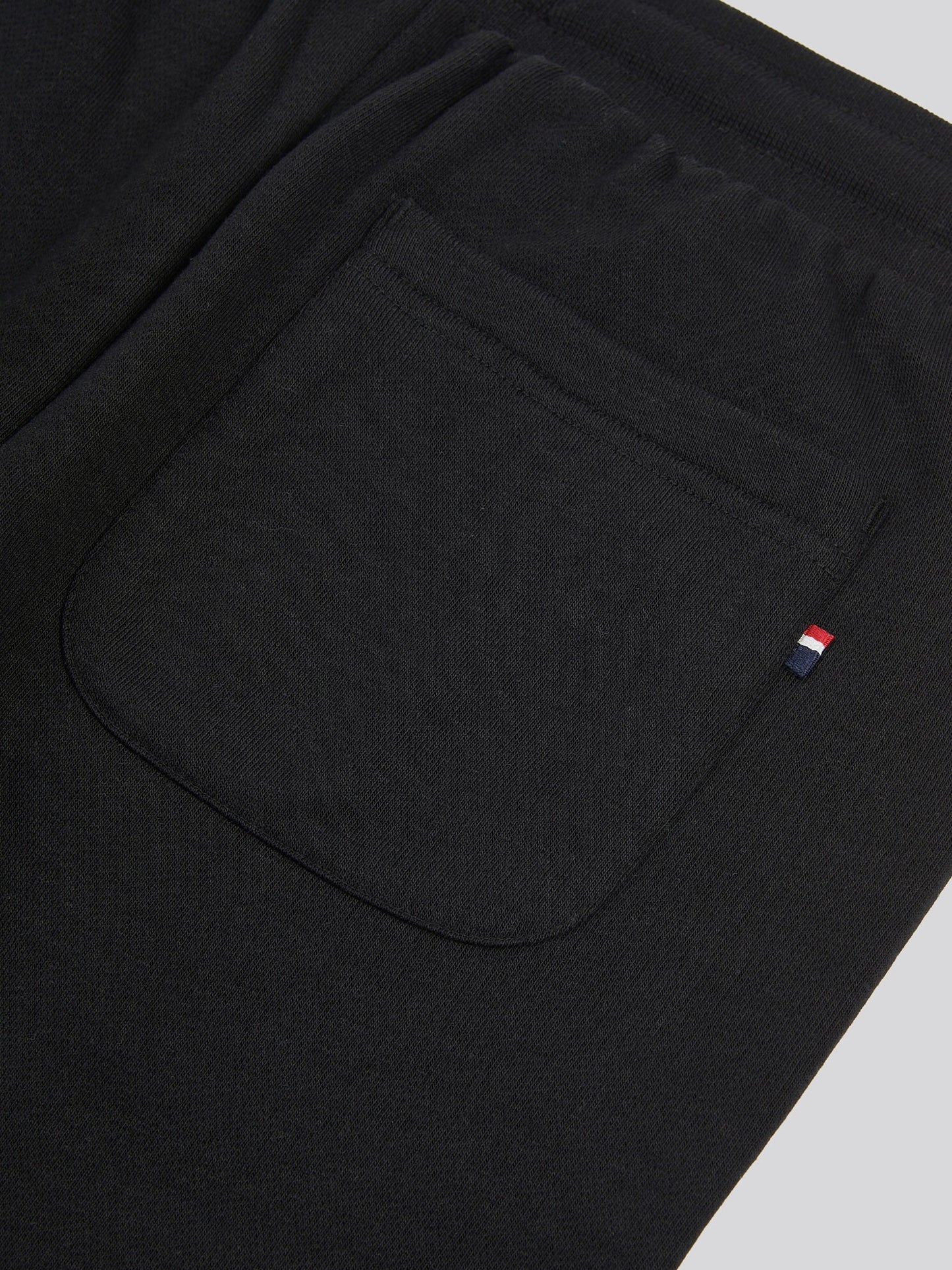 Boys Double Horsemen Jogger in Black Bright White DHM