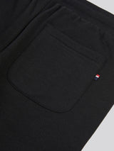 Boys Double Horsemen Jogger in Black Bright White DHM