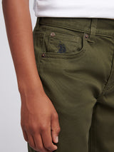 Boys Bedford Cord 5 Pocket Trouser in Forest Night