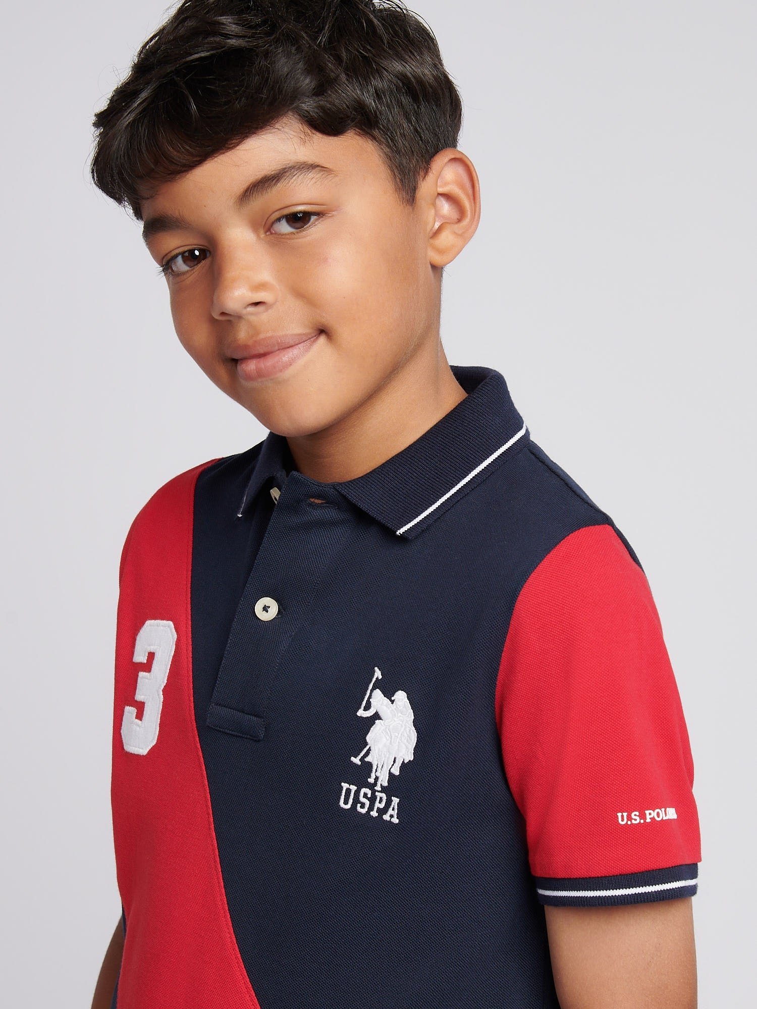 Boys Sash Polo Shirt Dark Sapphire Navy