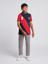 Boys Sash Polo Shirt Dark Sapphire Navy