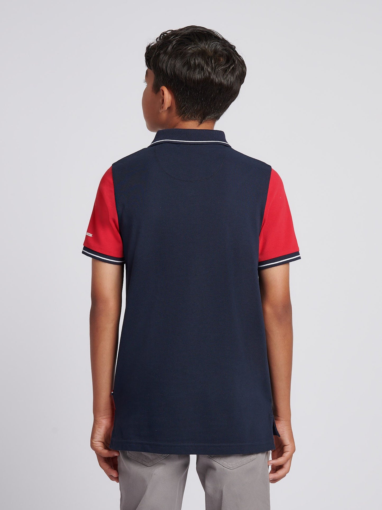 Boys Sash Polo Shirt Dark Sapphire Navy