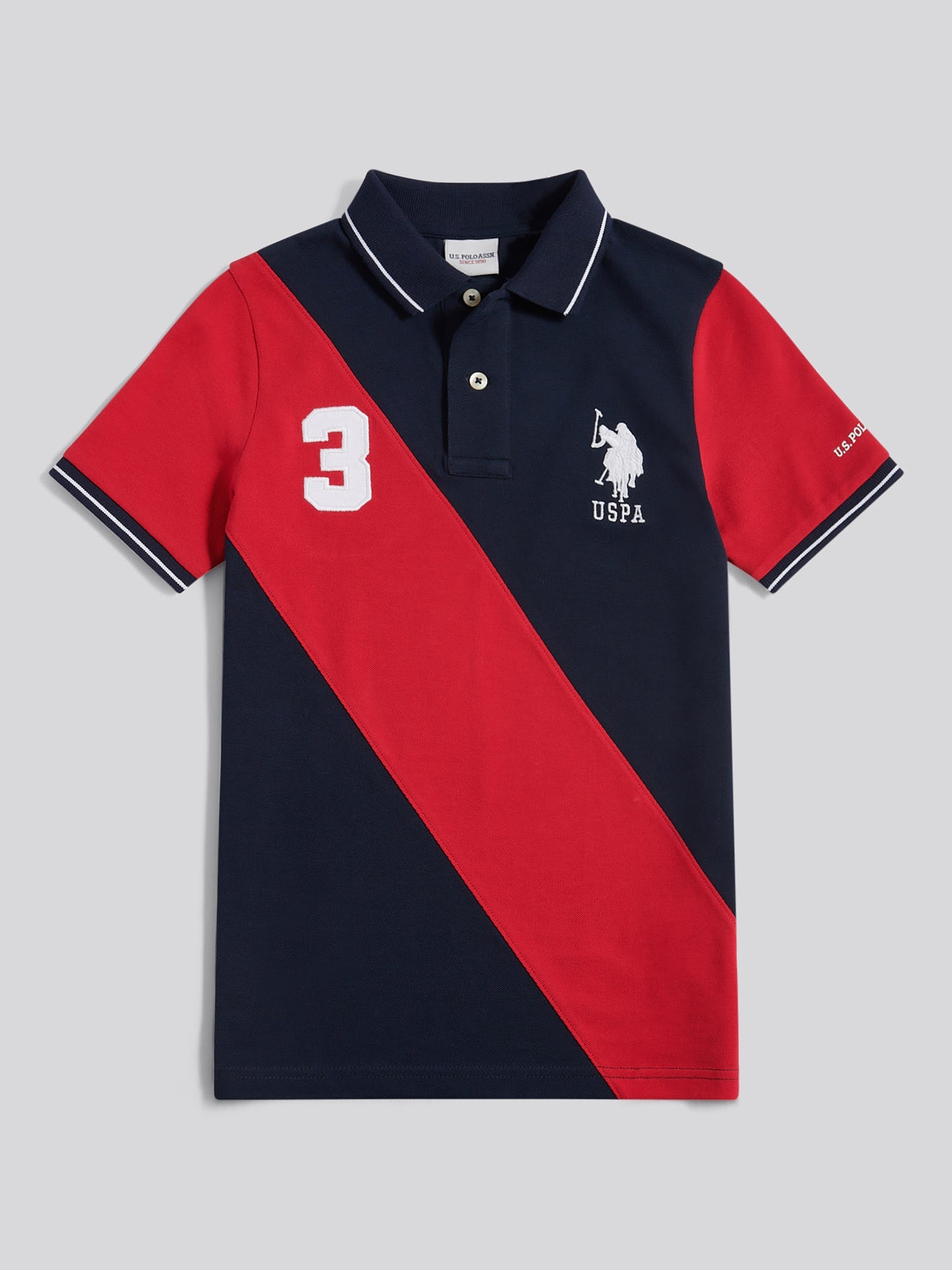 Boys Sash Polo Shirt Dark Sapphire Navy
