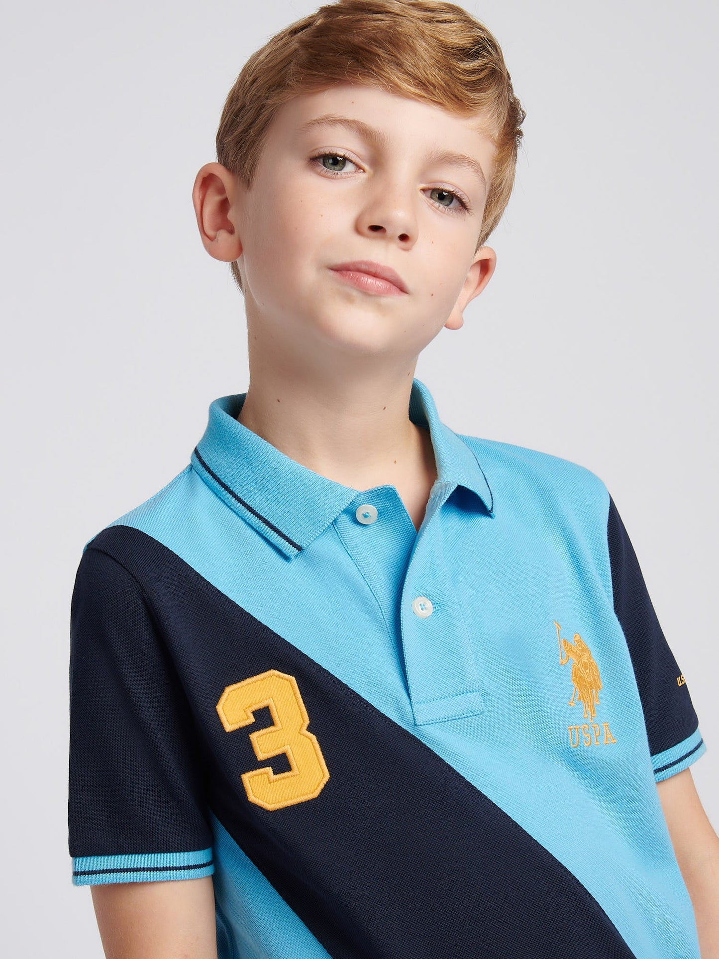 Boys Sash Polo Shirt Heritage Blue
