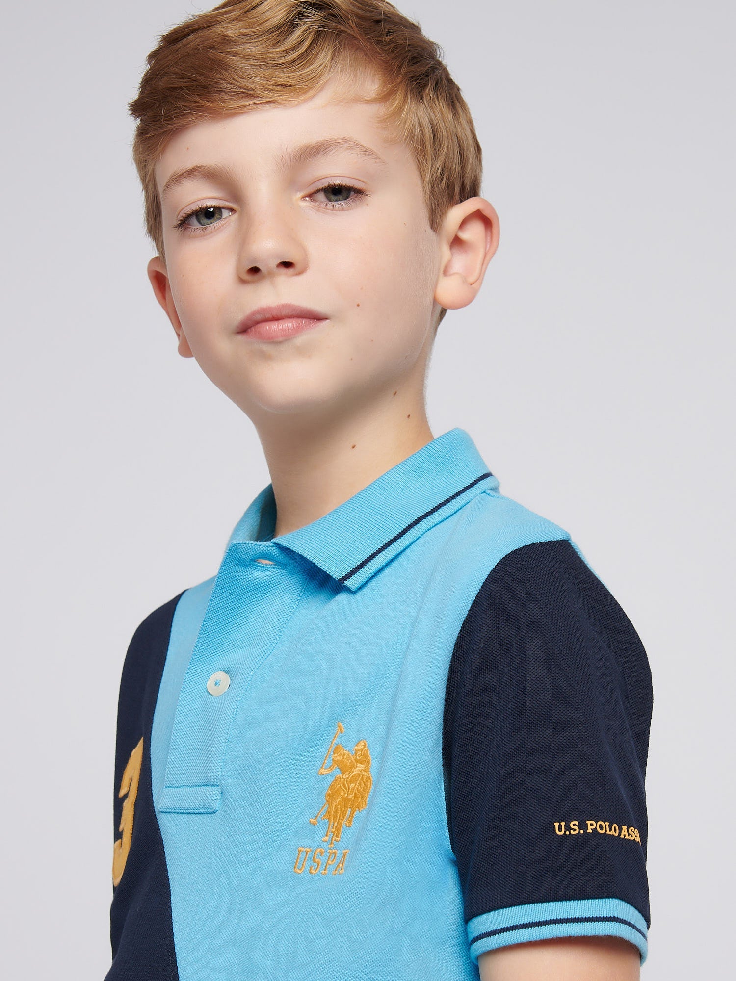 Boys Sash Polo Shirt Heritage Blue