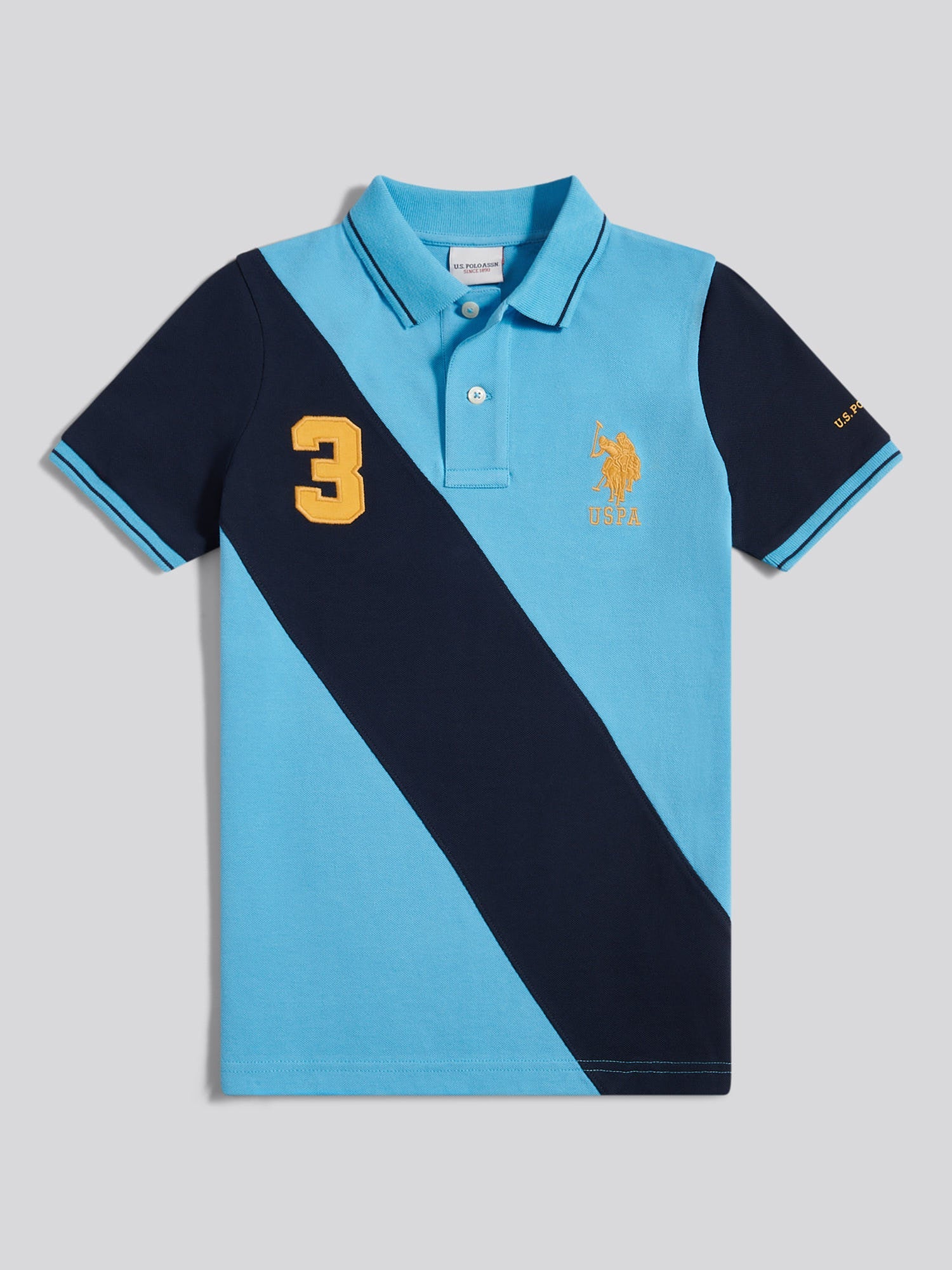 Boys Sash Polo Shirt Heritage Blue