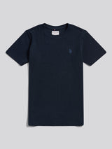 Boys Vertical Texture T-Shirt Dark Sapphire Navy / Moonlight Blue DHM