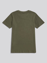 Boys Vertical Texture T-Shirt Mulled Basil