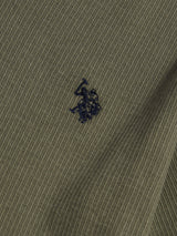 Boys Vertical Texture T-Shirt Mulled Basil