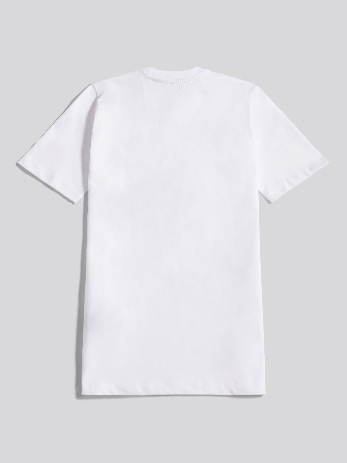 Boys Double Horsemen Graphic T-Shirt in Bright White