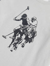 Boys Double Horsemen Graphic T-Shirt in High Rise