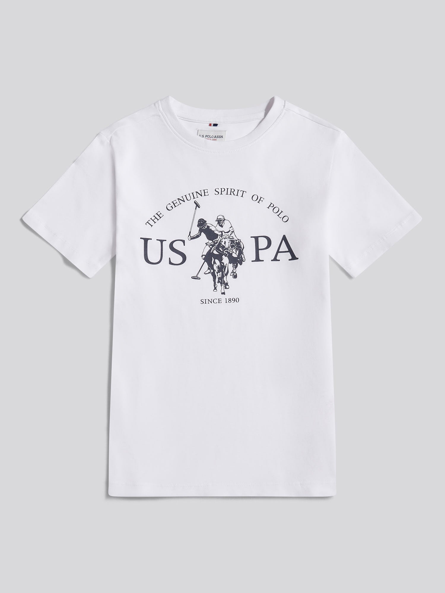 Boys USPA Print Graphic T-Shirt Bright White