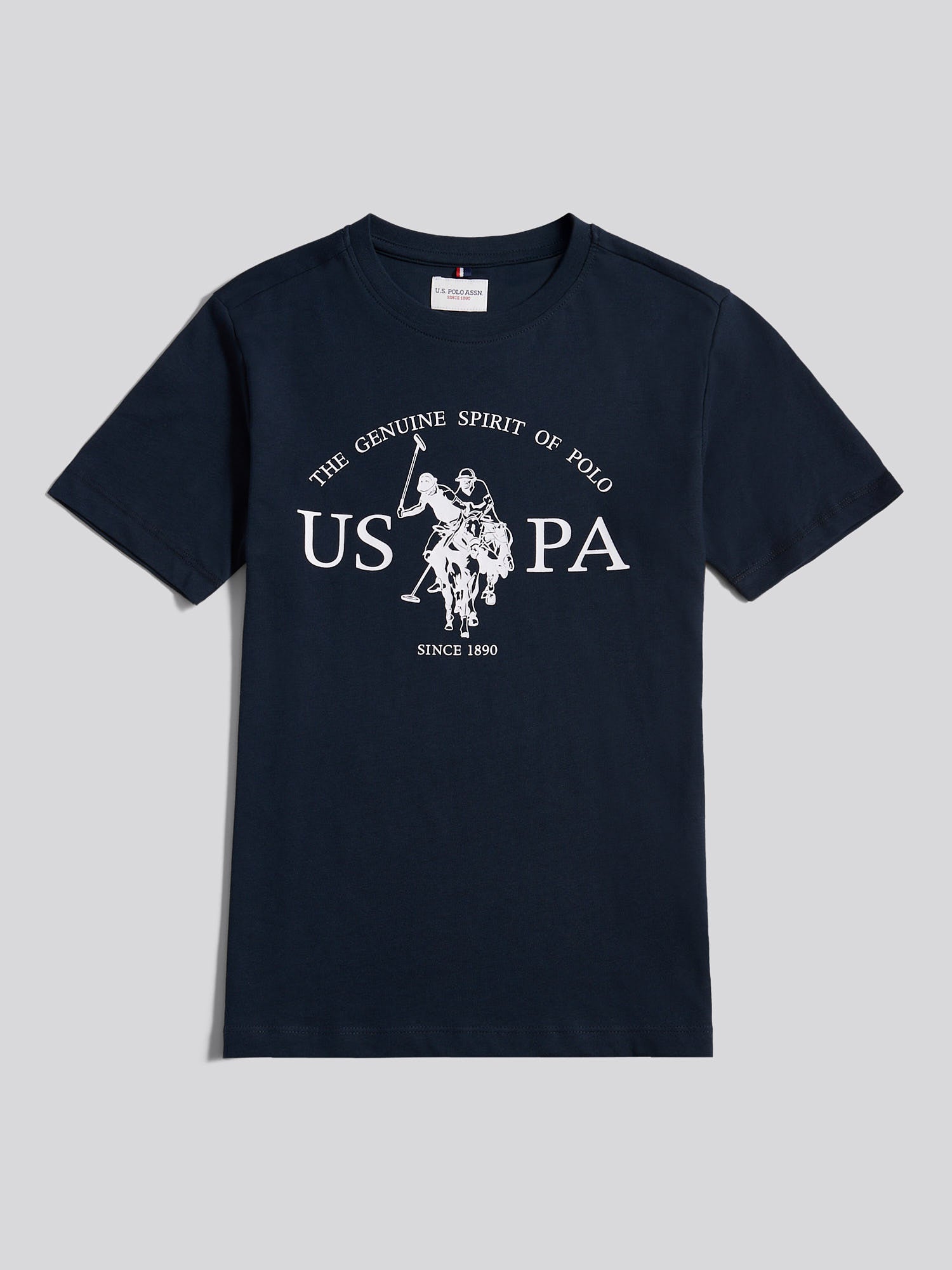 Boys USPA Print Graphic T-Shirt Dark Sapphire Navy