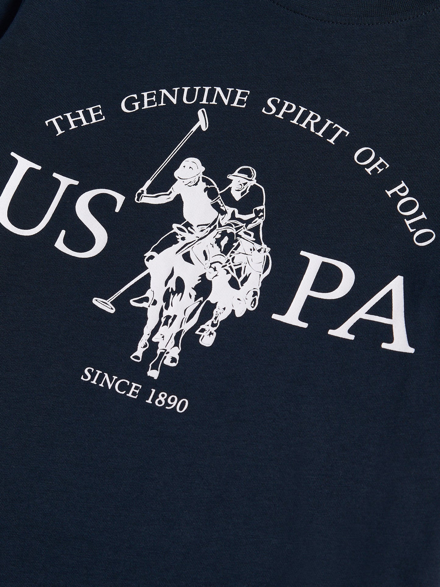 Boys USPA Print Graphic T-Shirt Dark Sapphire Navy