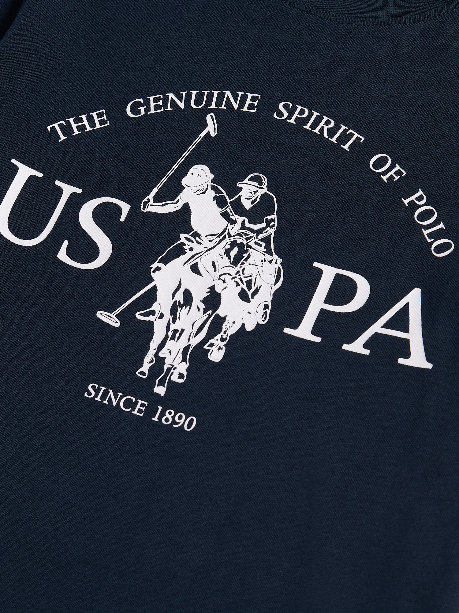 Boys USPA Print Graphic T-Shirt Dark Sapphire Navy