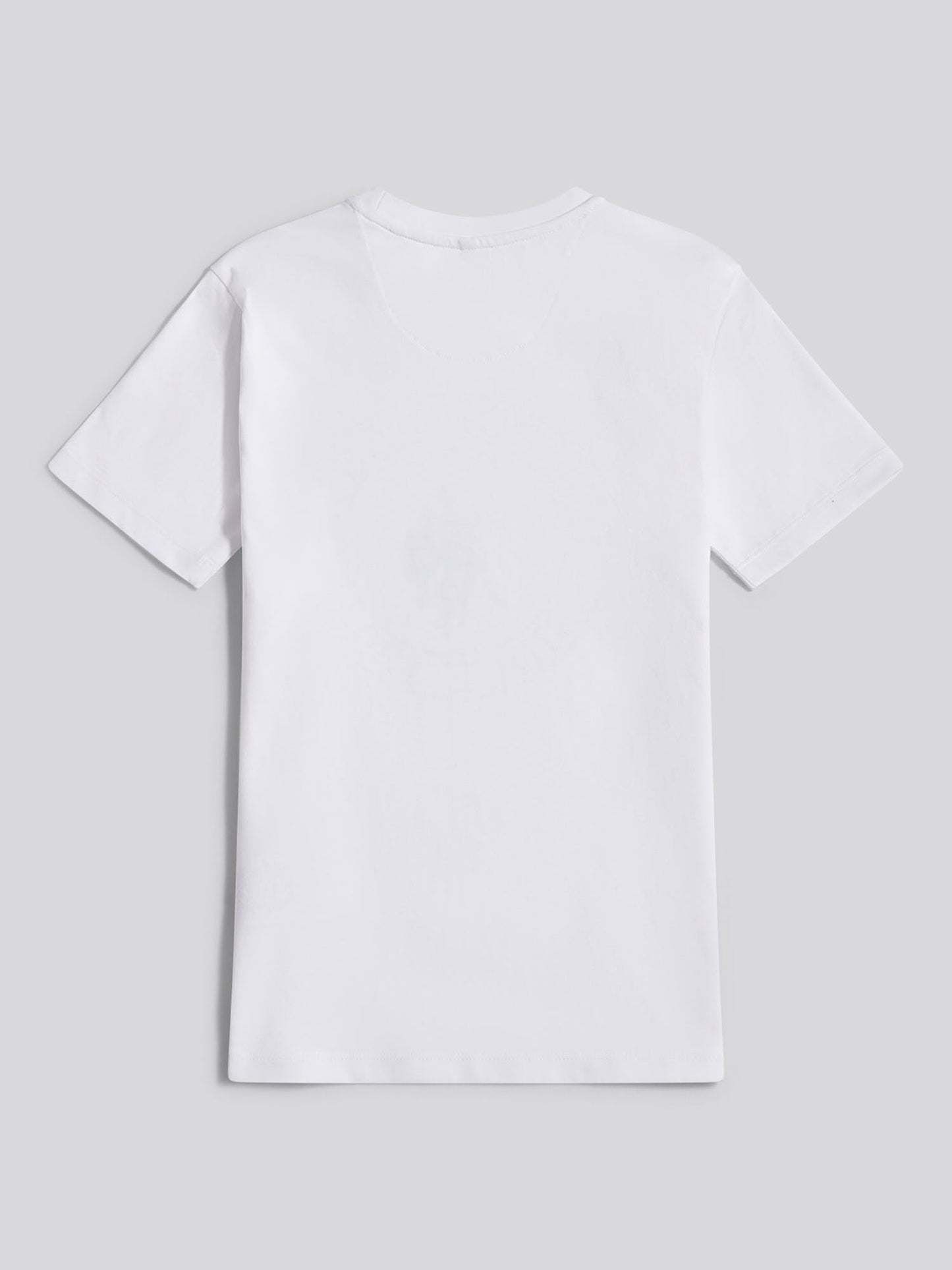 Boys USPA Circle Print T-Shirt in Bright White