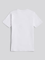 Boys USPA Circle Print T-Shirt in Bright White