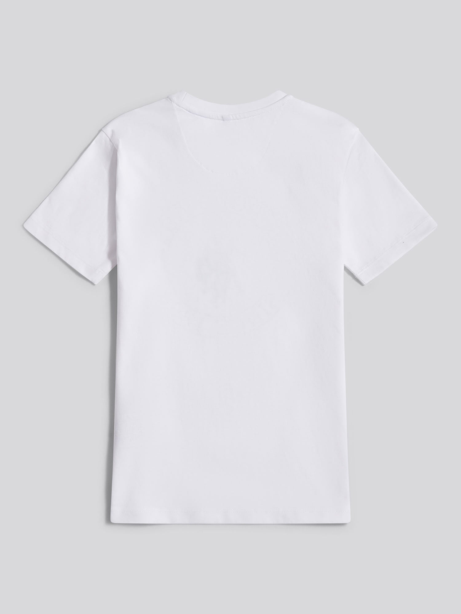 Boys USPA Circle Print T-Shirt in Bright White