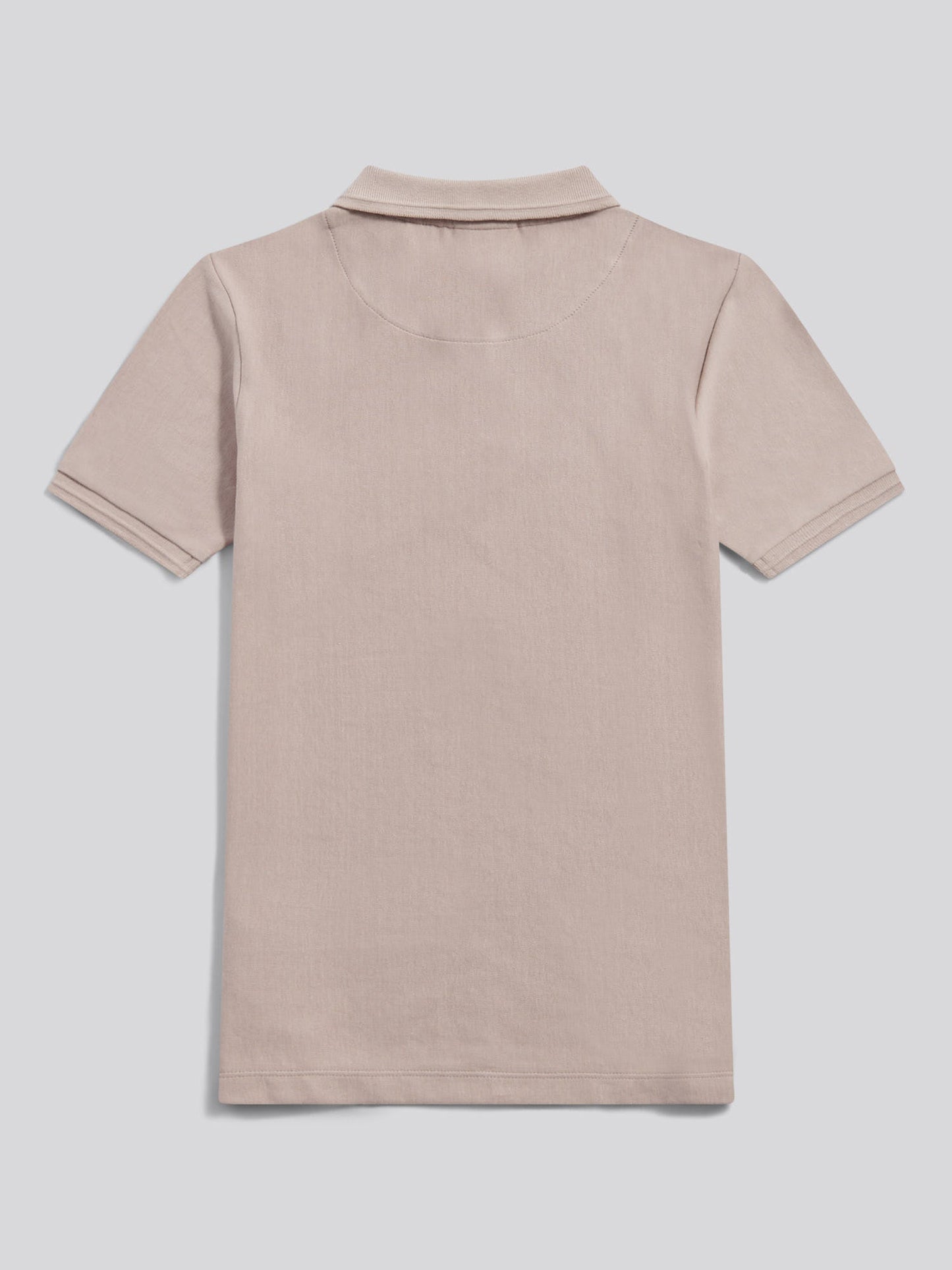Boys Vertical Stripe Polo Shirt in Atmosphere