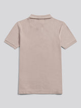 Boys Vertical Stripe Polo Shirt in Atmosphere