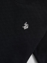 Boys Check Texture T-Shirt, in Black