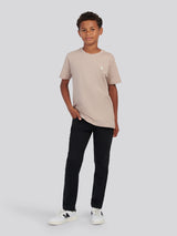 Boys Check Texture T-Shirt, in Atmosphere