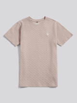 Boys Check Texture T-Shirt, in Atmosphere