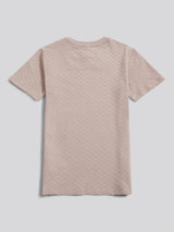 Boys Check Texture T-Shirt, in Atmosphere