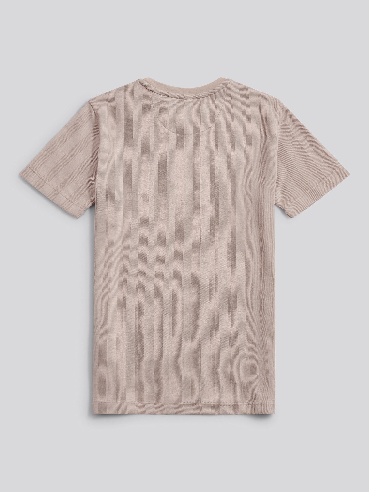 Boys Smart Vertical Texture T-Shirt in Atmosphere