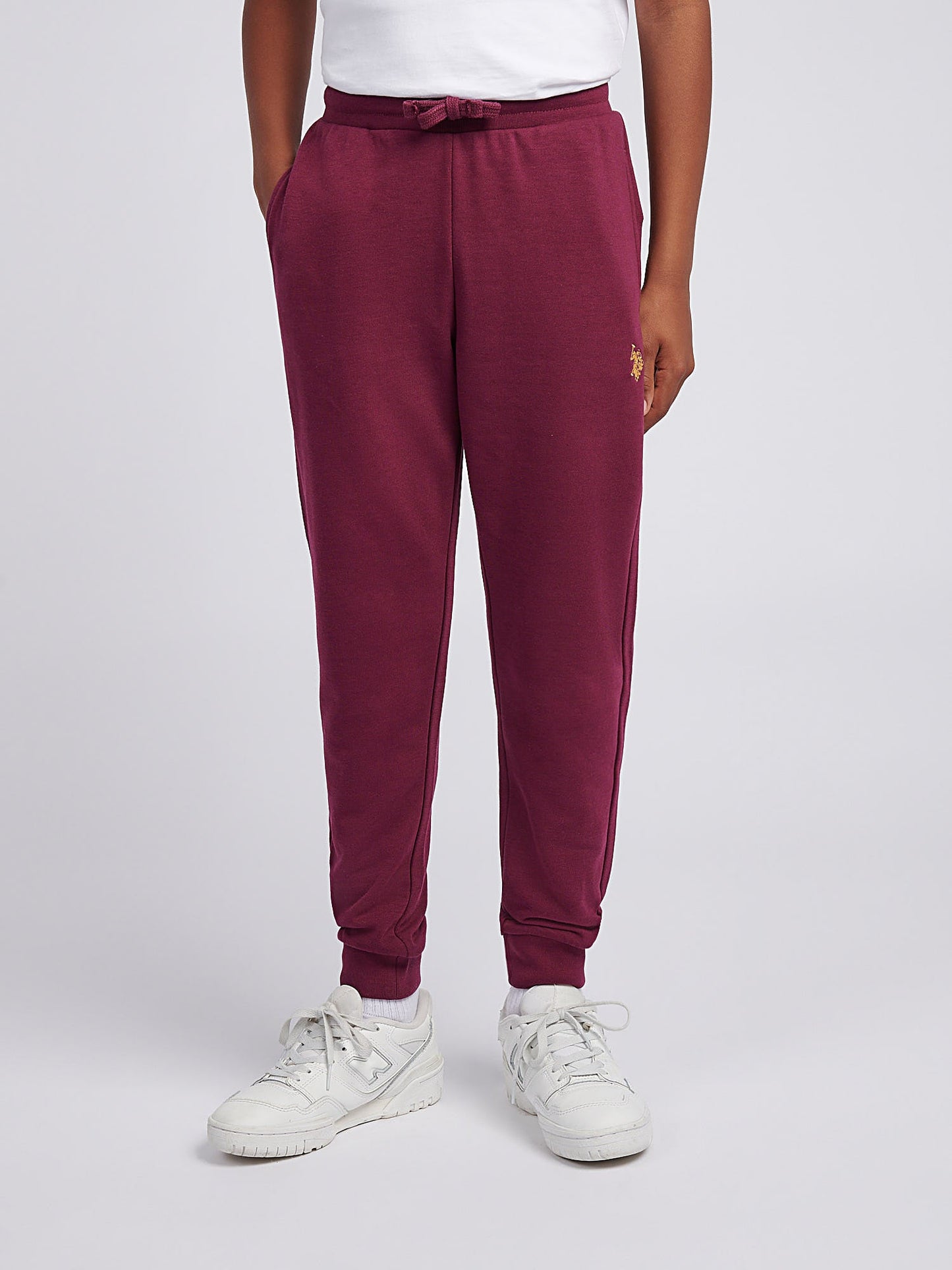 Boys Double Horsemen Loopback Jogger Grape Wine
