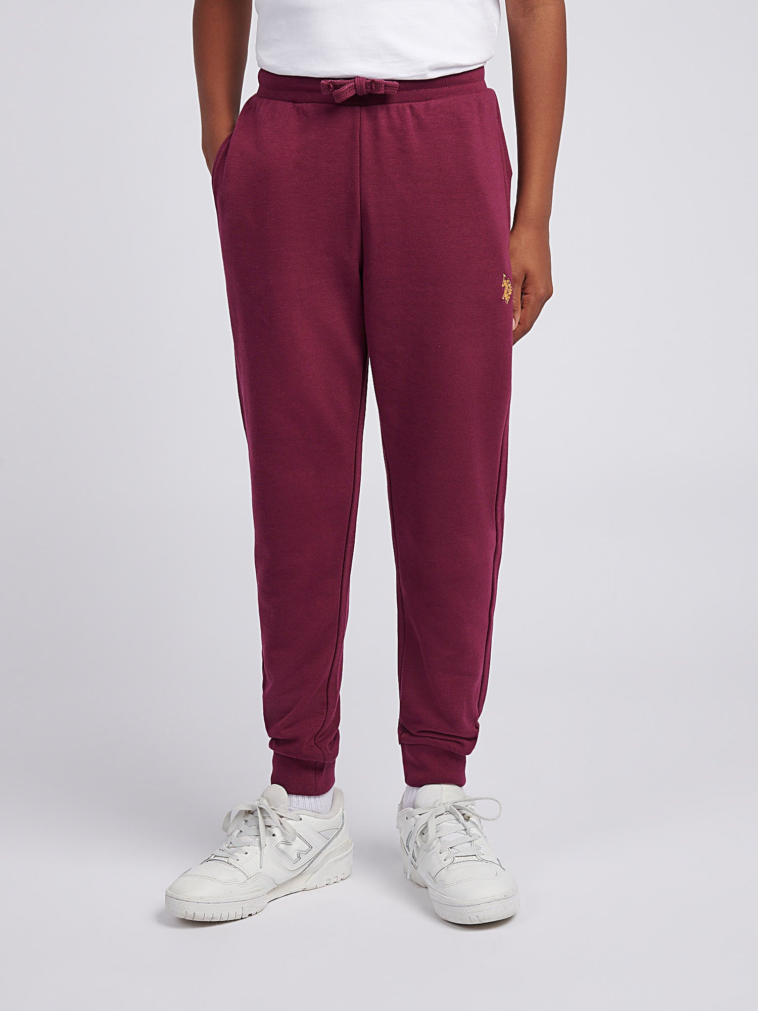 Boys Double Horsemen Loopback Jogger Grape Wine