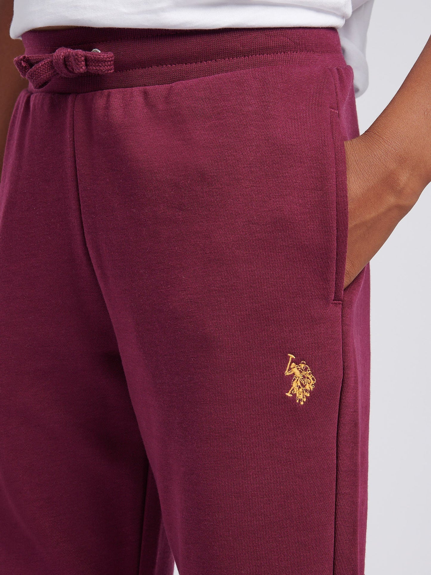 Boys Double Horsemen Loopback Jogger Grape Wine