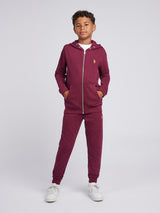 Boys Double Horsemen Loopback Jogger Grape Wine