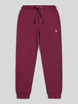 Boys Double Horsemen Loopback Jogger Grape Wine