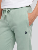 Boys Double Horsemen Loopback Jogger Iceberg Green