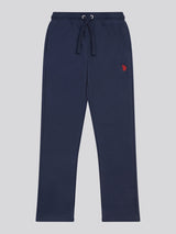 Boys Double Horsemen Straight Leg Jogger in Dark Sapphire Navy / Haute Red DHM