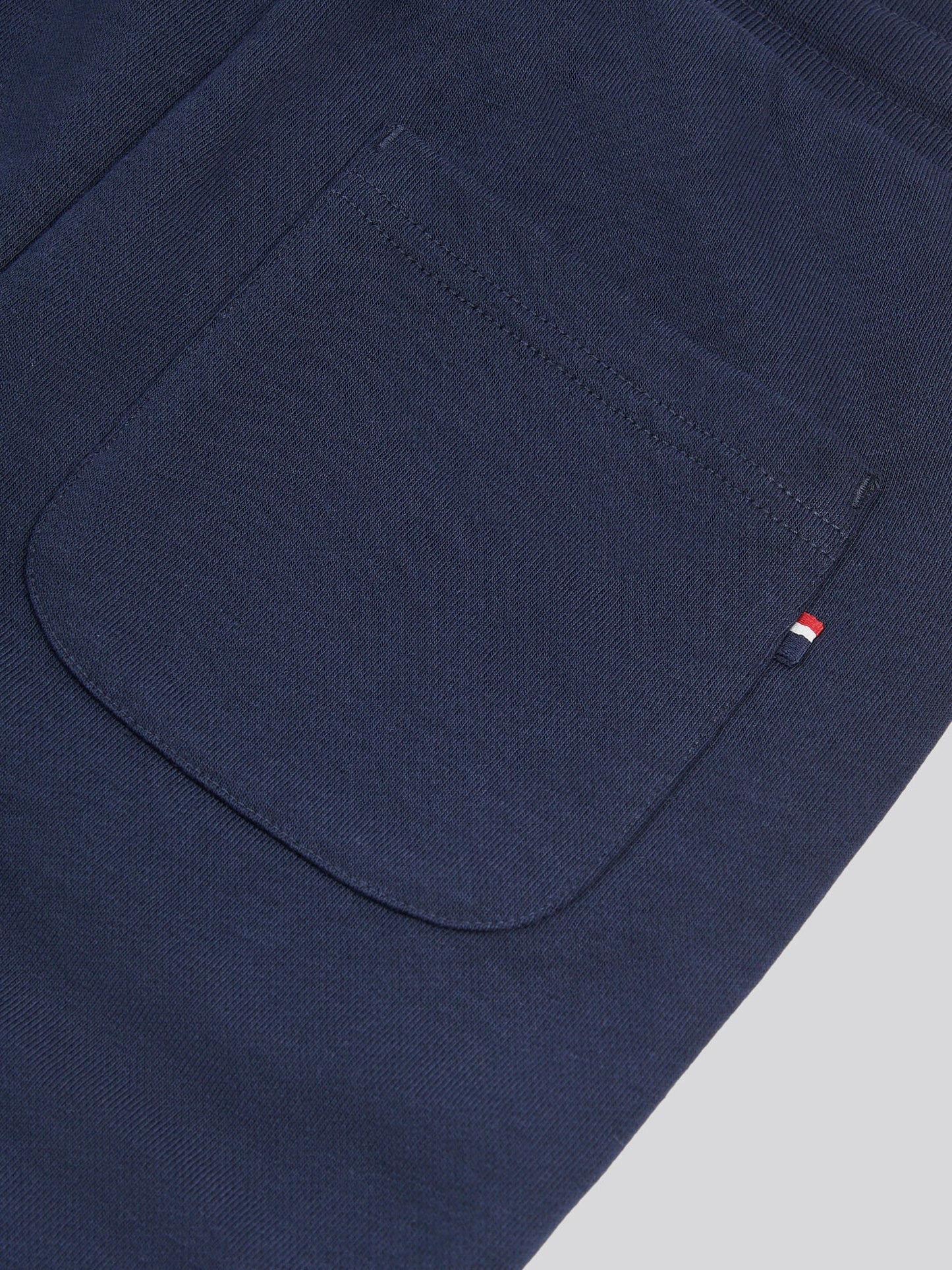 Boys Double Horsemen Straight Leg Jogger in Dark Sapphire Navy / Haute Red DHM