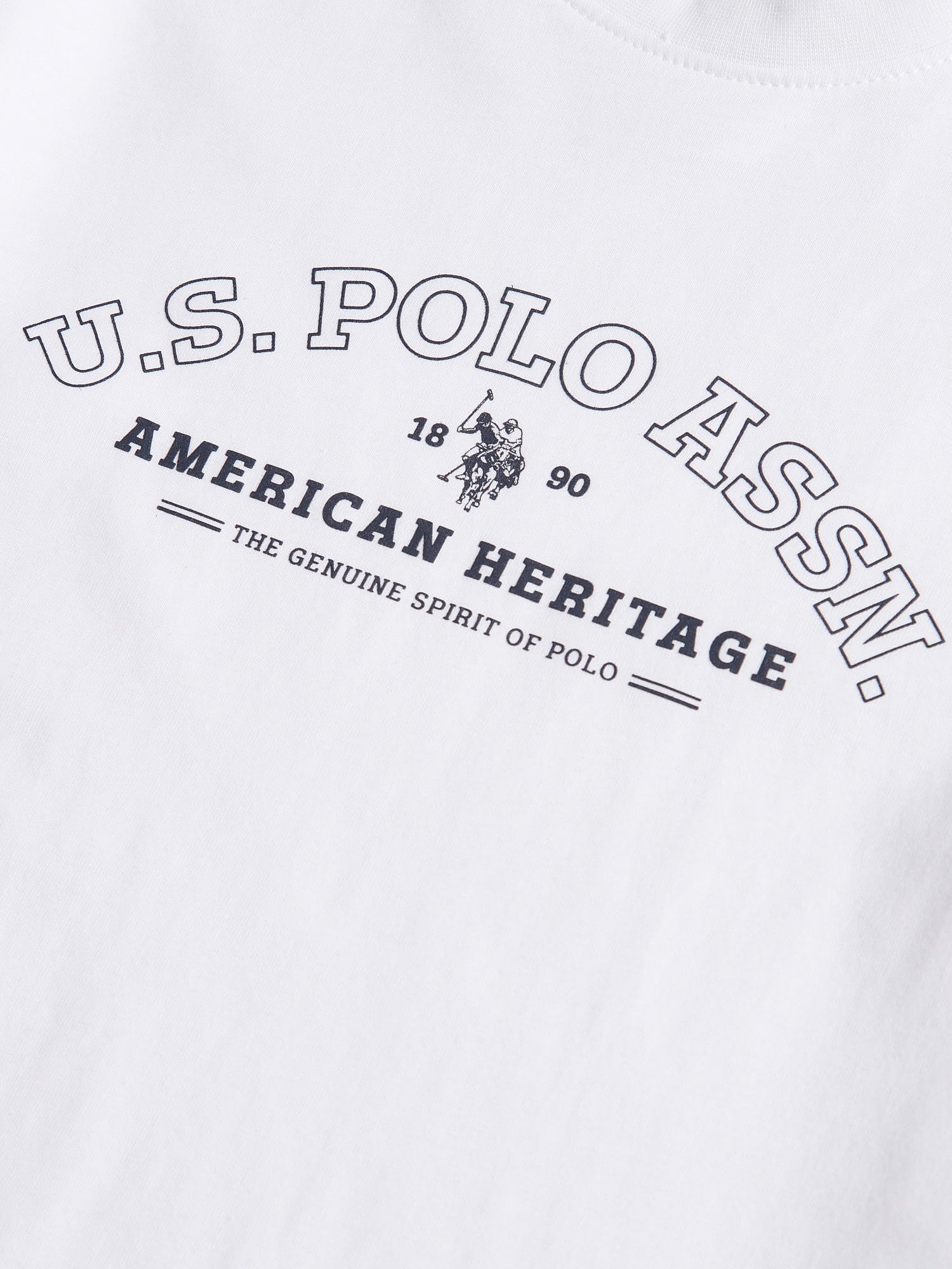 Boys Heritage Graphic Print T-Shirt in Bright White