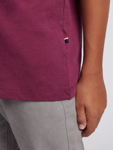 Boys Heritage Graphic Print T-Shirt in Grape Wine