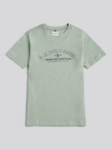 Boys Heritage Graphic Print T-Shirt in Iceberg Green