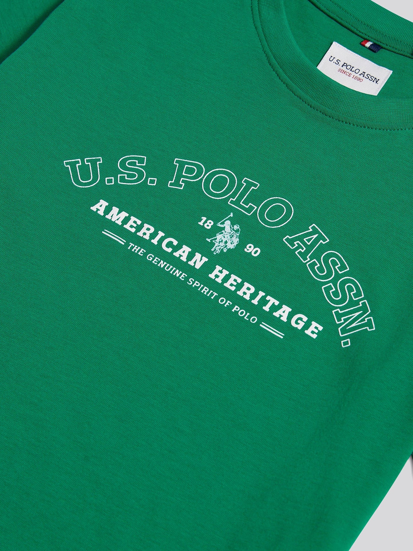 Boys Heritage Graphic Print T-Shirt in Lush Meadow