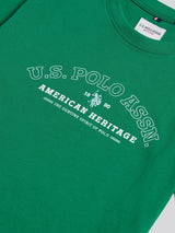 Boys Heritage Graphic Print T-Shirt in Lush Meadow