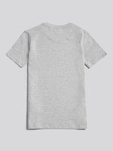 Boys Heritage Graphic Print T-Shirt in Mid Grey Marl