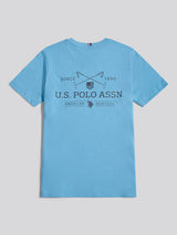 Boys USPA Back Graphic T-Shirt in Heritage Blue