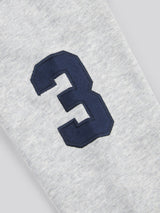 Boys Player 3 Hoodie in Mid Grey Marl